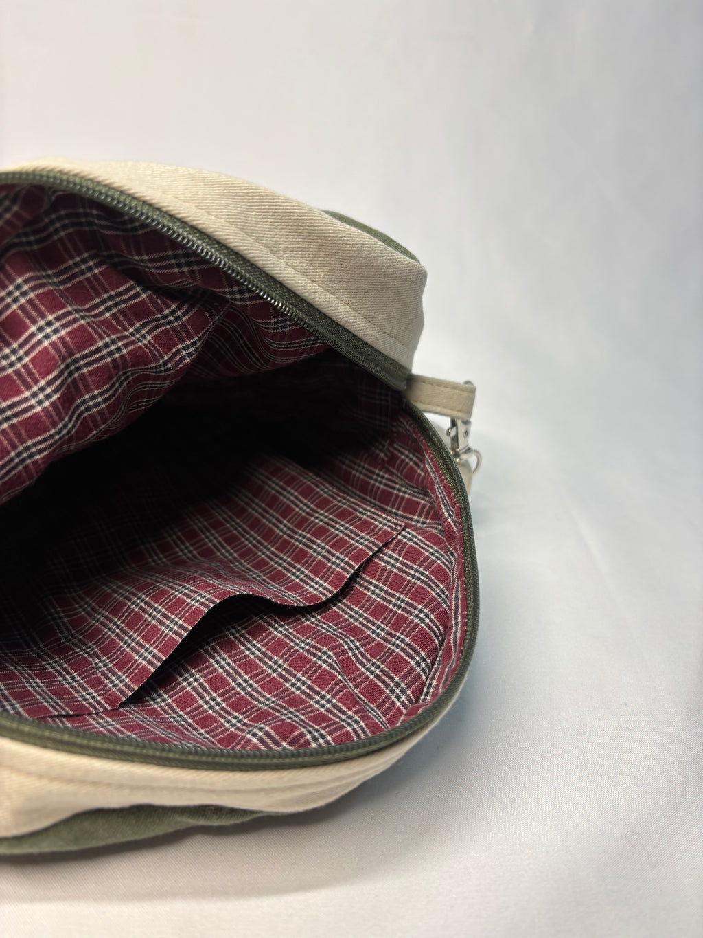 Color Block Circle Crossbody Bag Olive Maroon Khaki