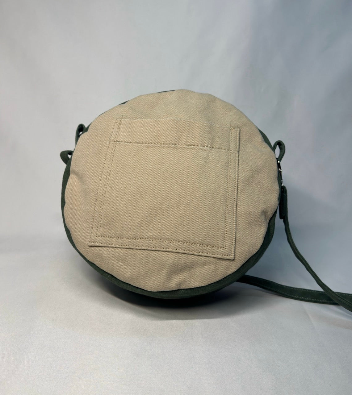 Color Block Circle Crossbody Bag Navy Khaki Olive